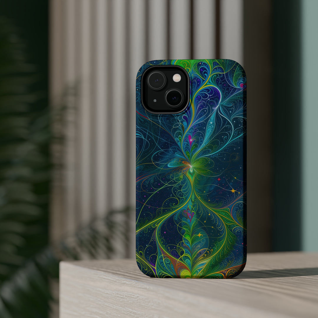 Vibrant Fractal Blossom - MagSafe Tough Case