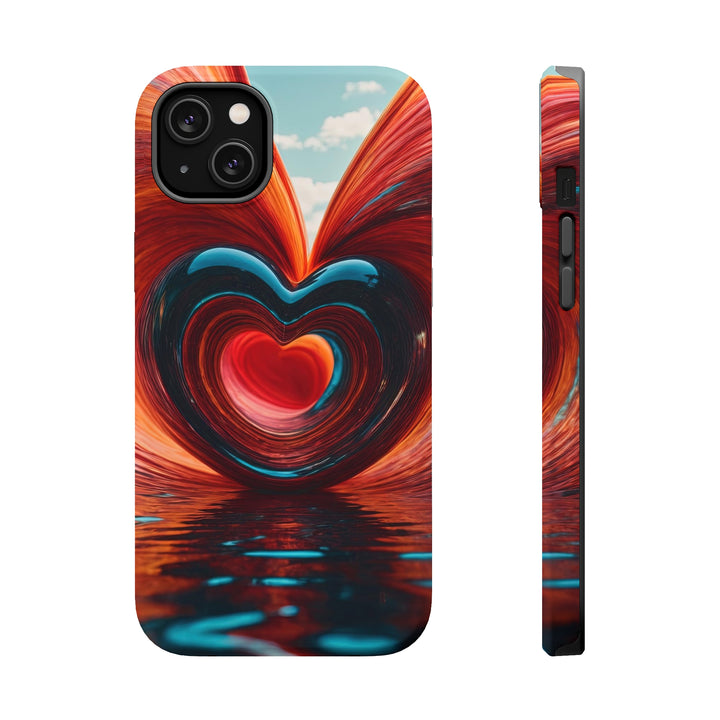 Swirling Heart Reflection - MagSafe Tough Case