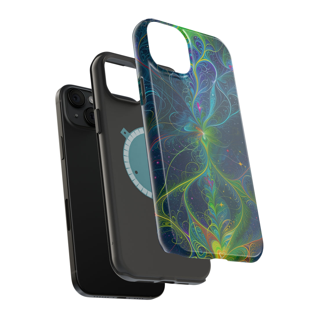 Vibrant Fractal Blossom - MagSafe Tough Case