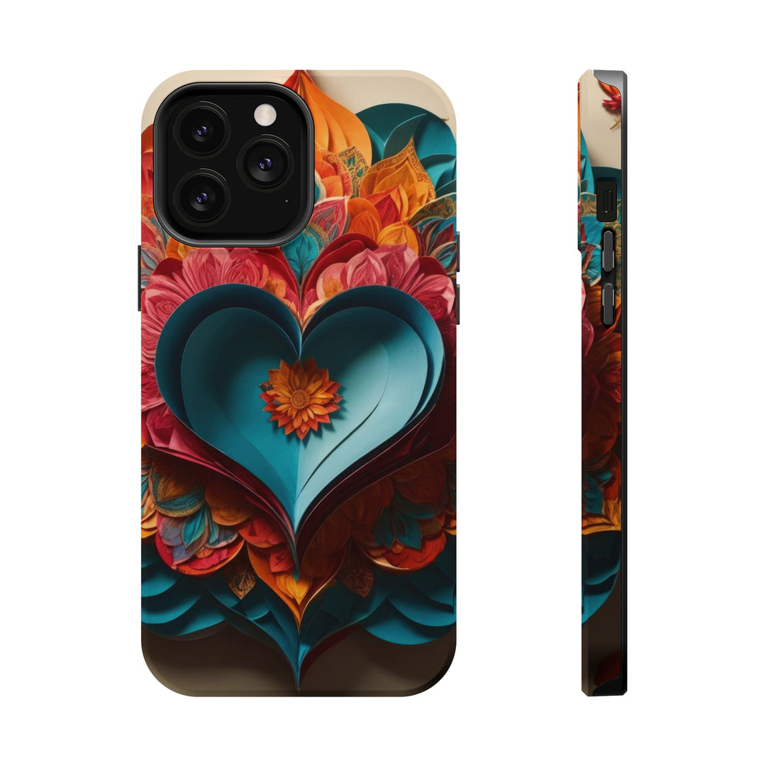 Colorful Heart Blossoms - MagSafe Tough Case
