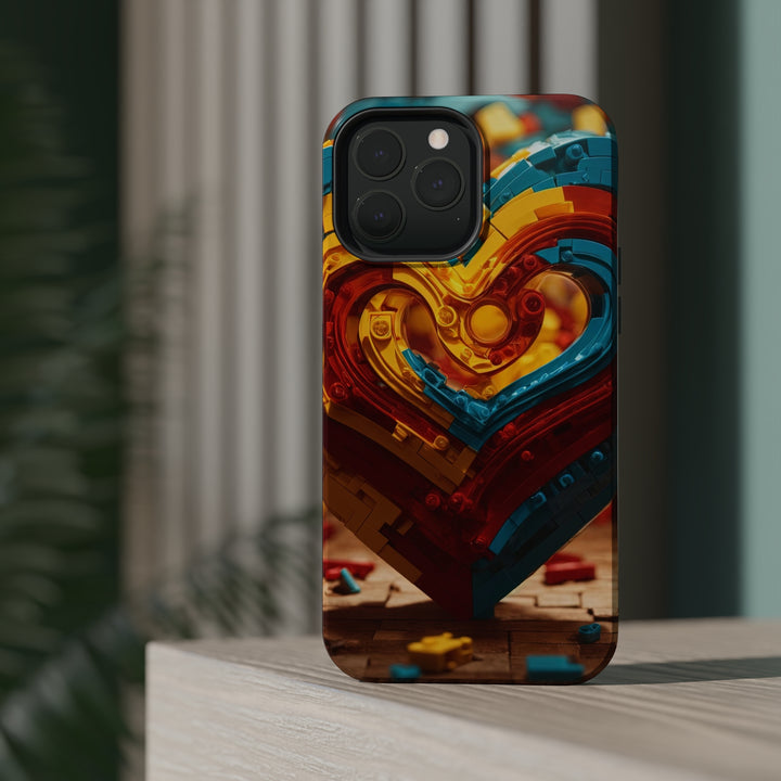 Colorful Heart Construction - MagSafe Tough Case
