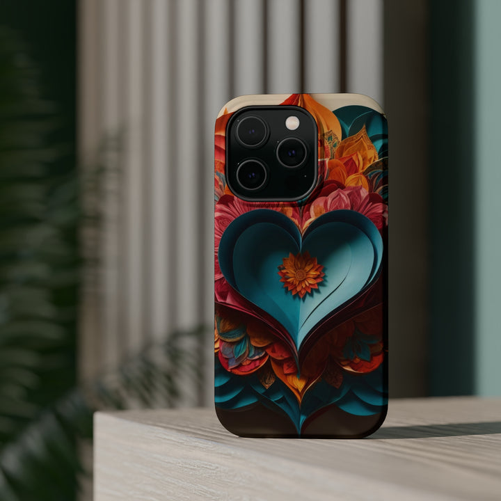 Colorful Heart Blossoms - MagSafe Tough Case