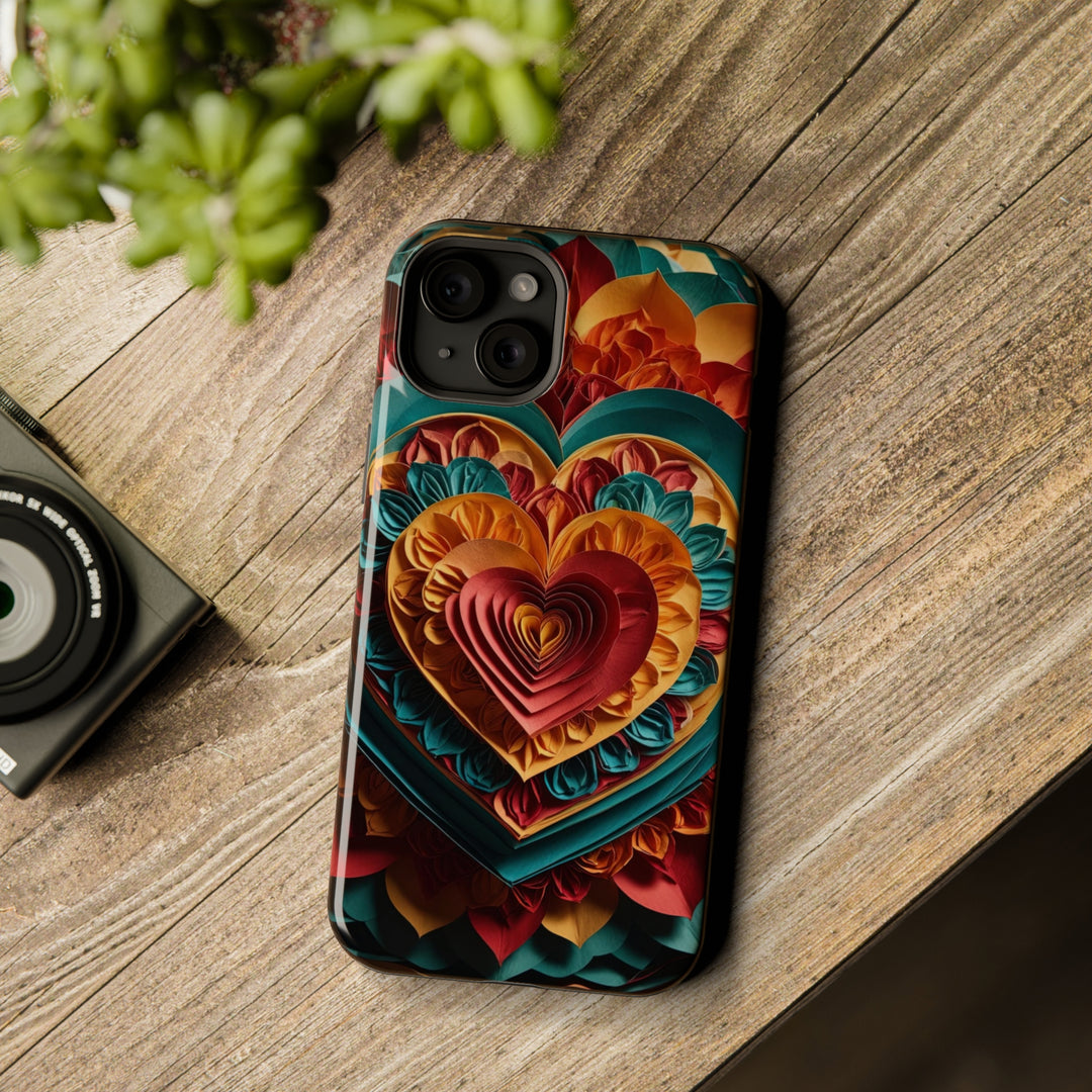 Vibrant Layered Heart - MagSafe Tough Case