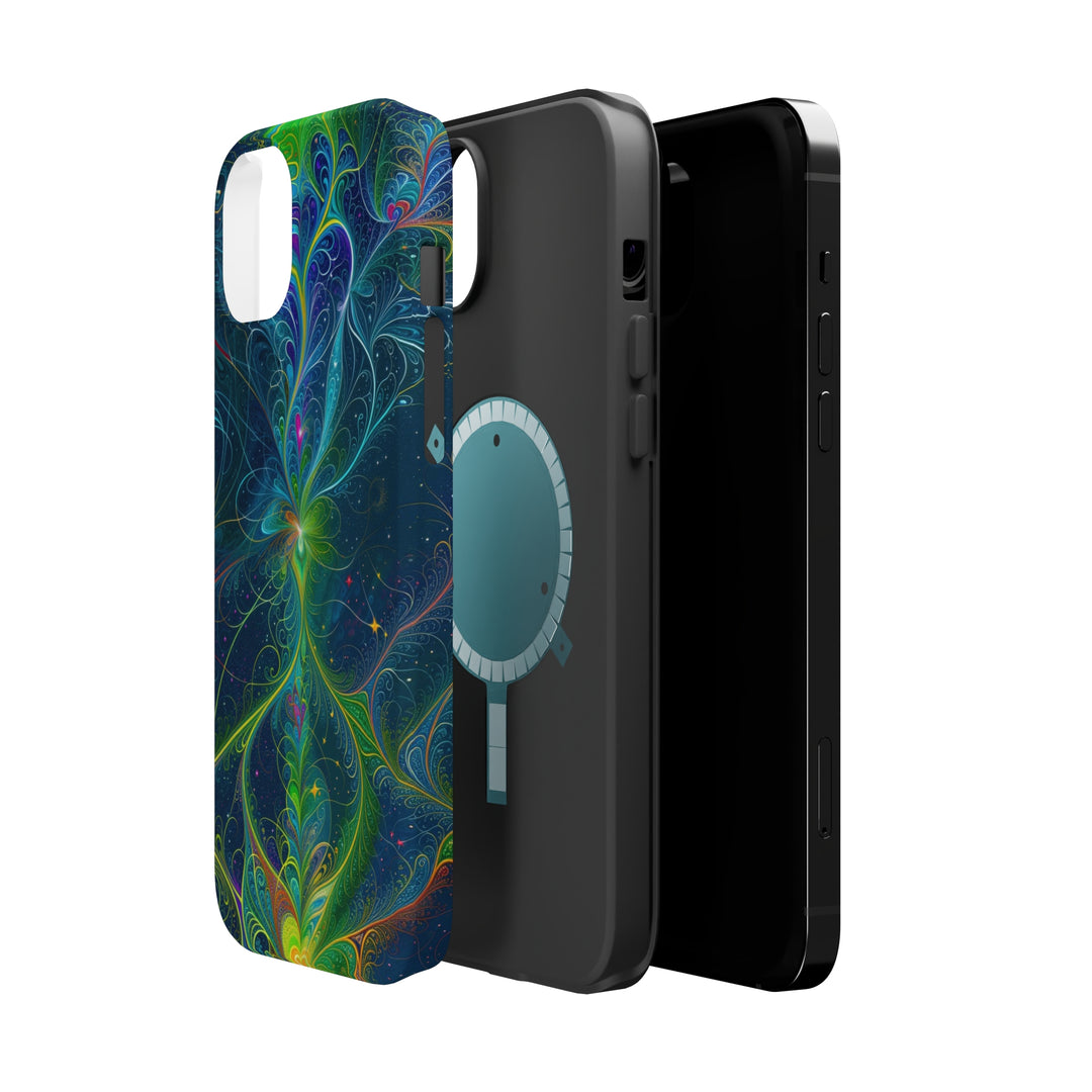 Vibrant Fractal Blossom - MagSafe Tough Case