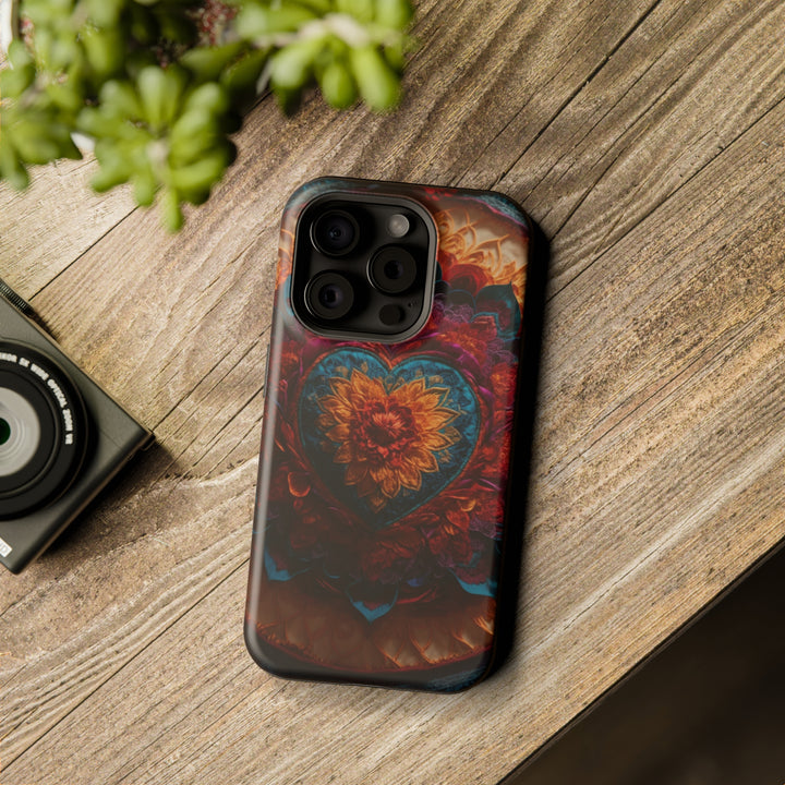 Radiant Floral Mandala - MagSafe Tough Case