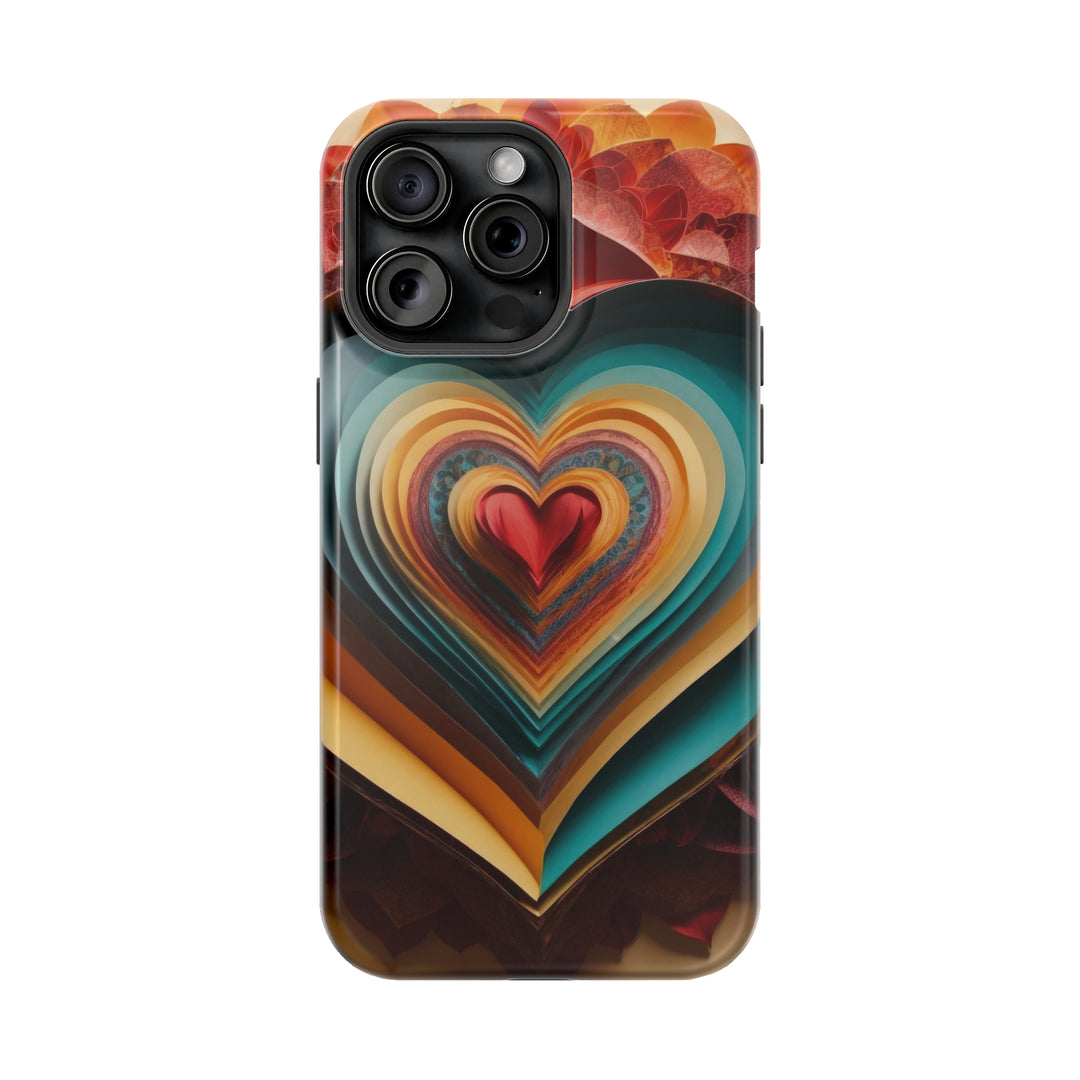 Layered Heart Blossoms - MagSafe Tough Case