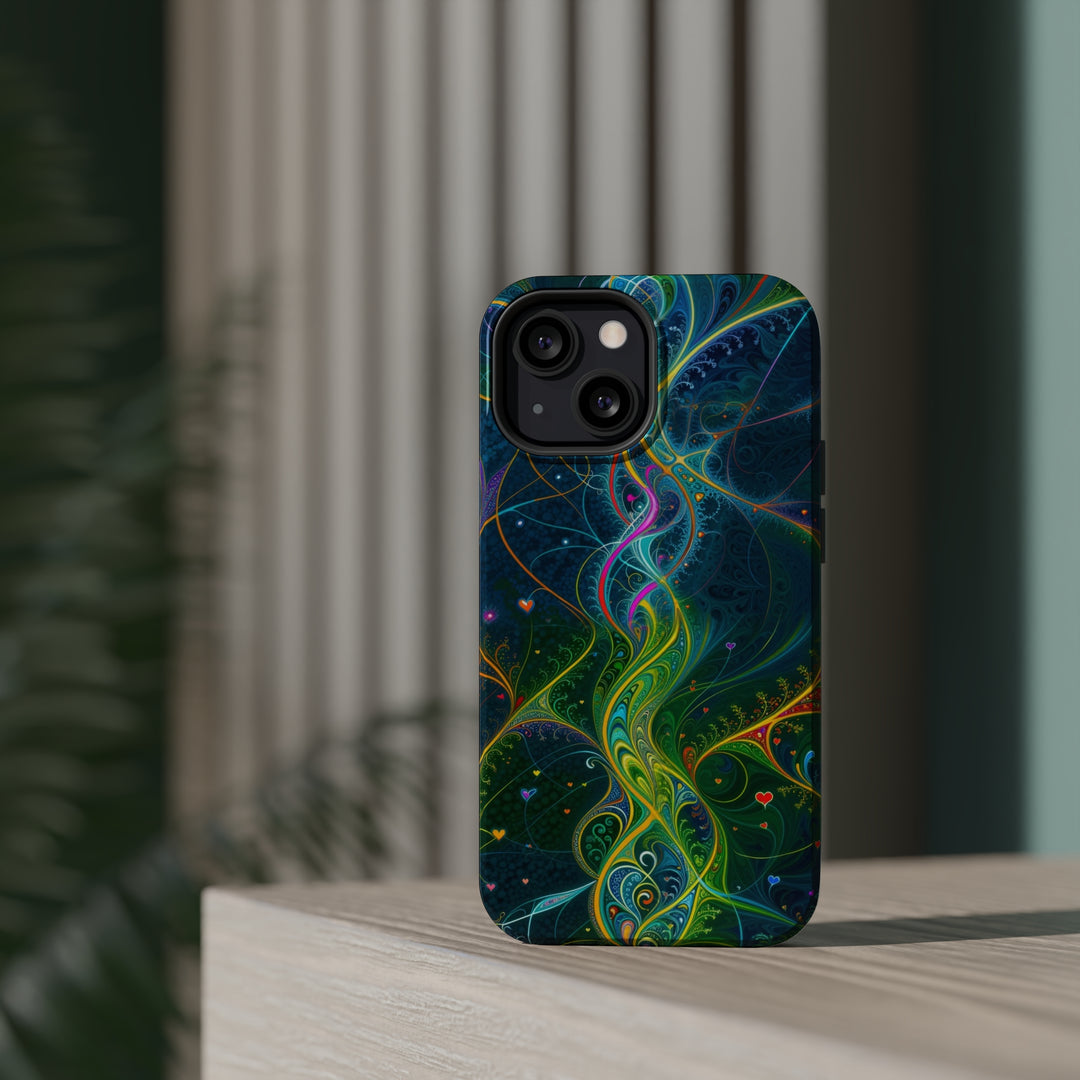 Vibrant Ethereal Swirls - MagSafe Tough Case