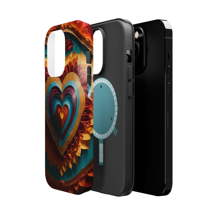 Vibrant Layered Heart - MagSafe Tough Case