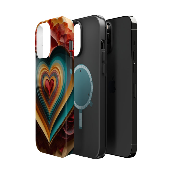 Layered Heart Blossoms - MagSafe Tough Case