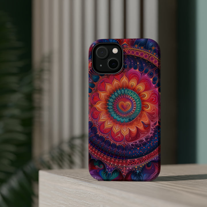 Vibrant Spiral Mandala - MagSafe Tough Case