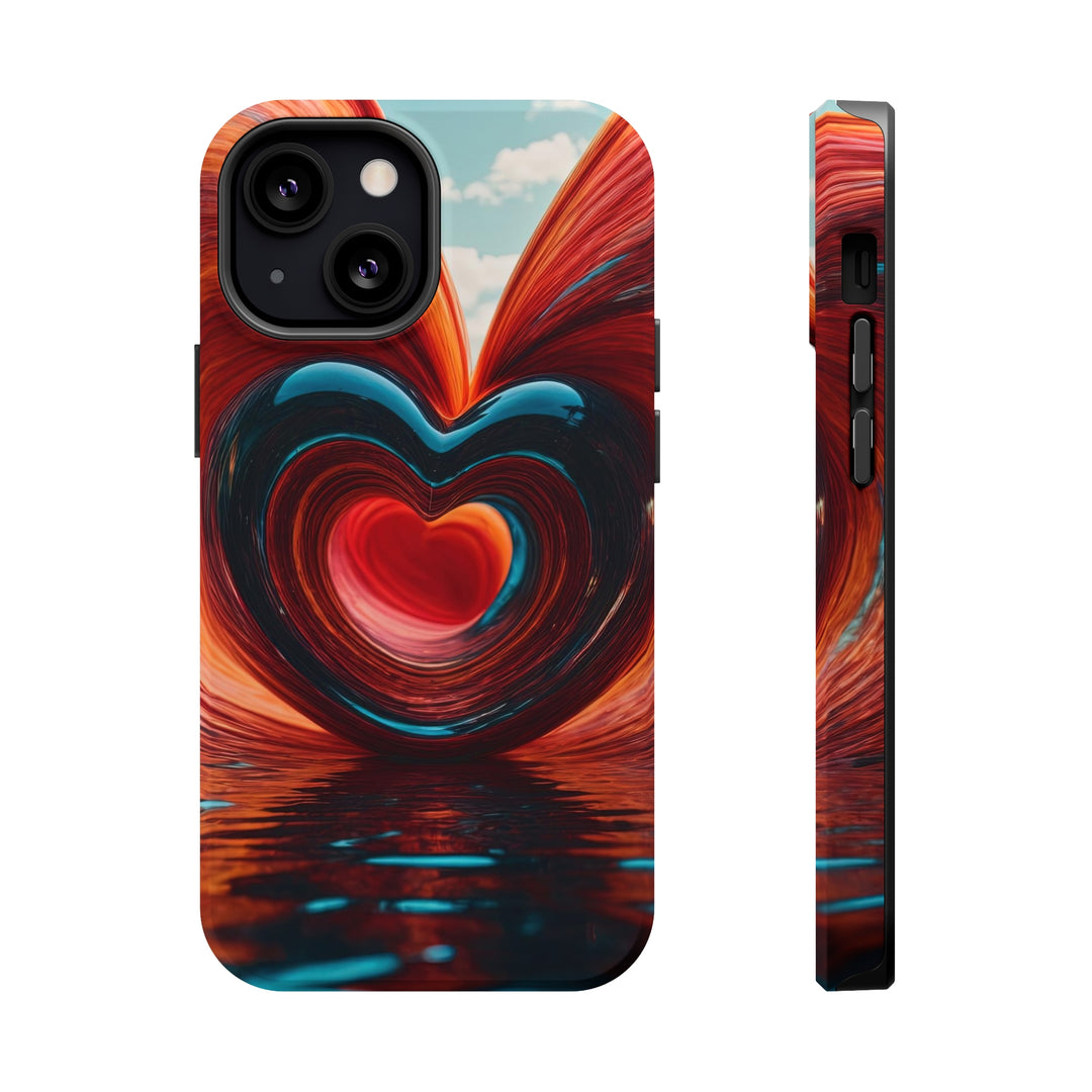 Swirling Heart Reflection - MagSafe Tough Case