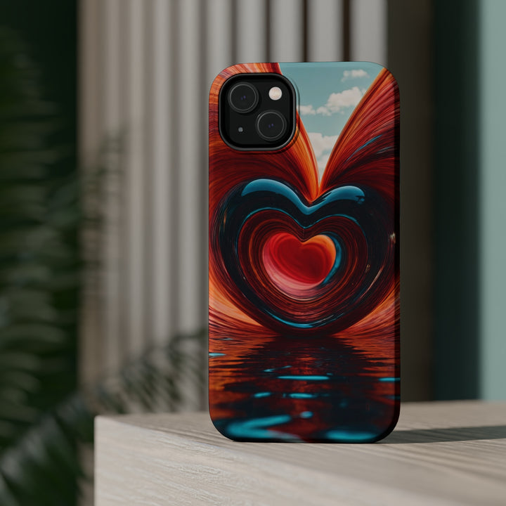 Swirling Heart Reflection - MagSafe Tough Case