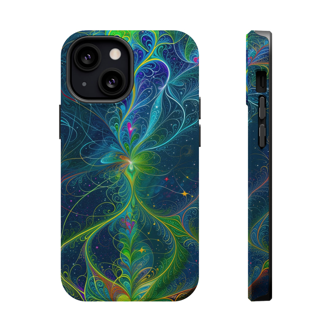 Vibrant Fractal Blossom - MagSafe Tough Case