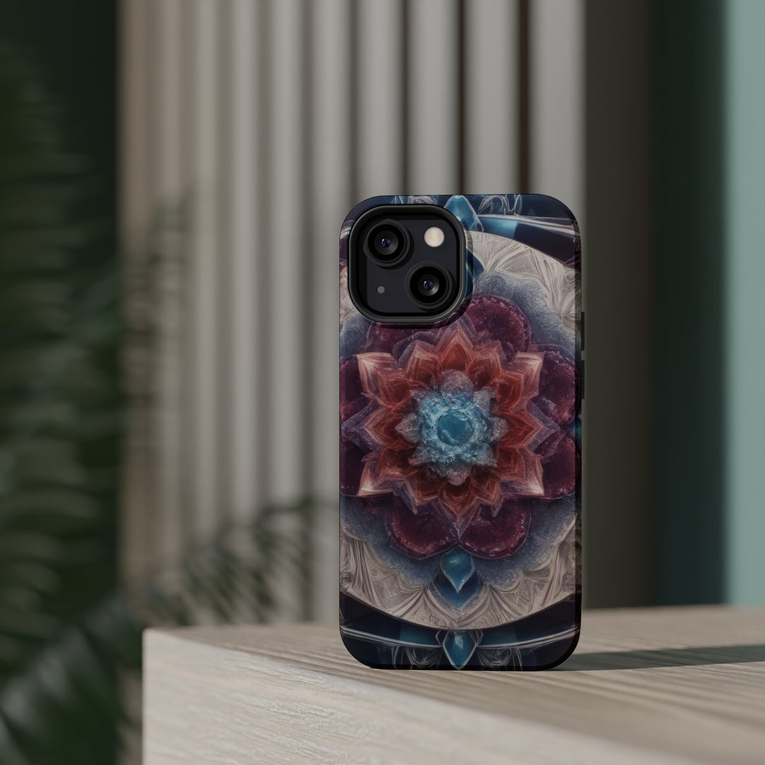 Symmetrical Crystal Bloom - MagSafe Tough Case