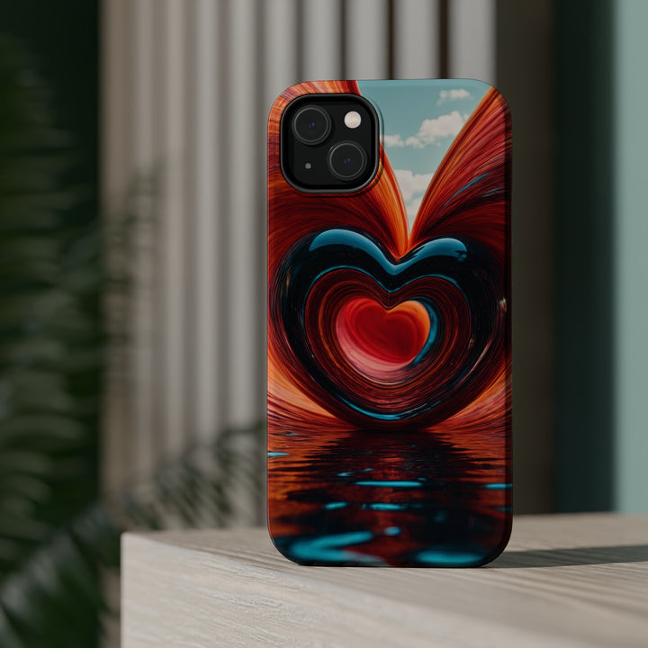 Swirling Heart Reflection - MagSafe Tough Case