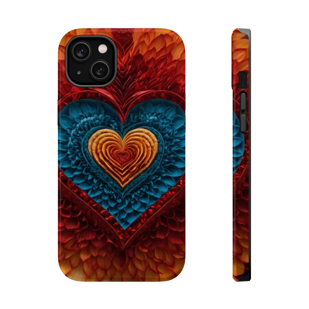 Vibrant Heart Layers - MagSafe Tough Case