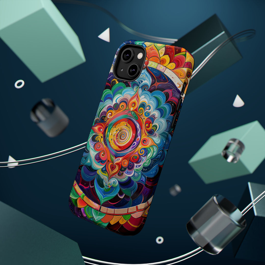 Vibrant Cosmic Mandala - MagSafe Tough Case