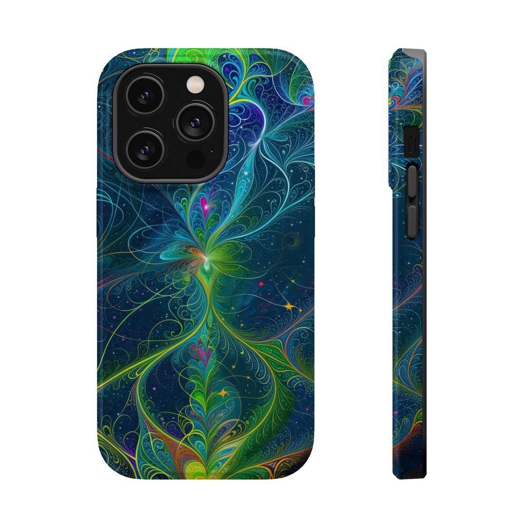 Vibrant Fractal Blossom - MagSafe Tough Case