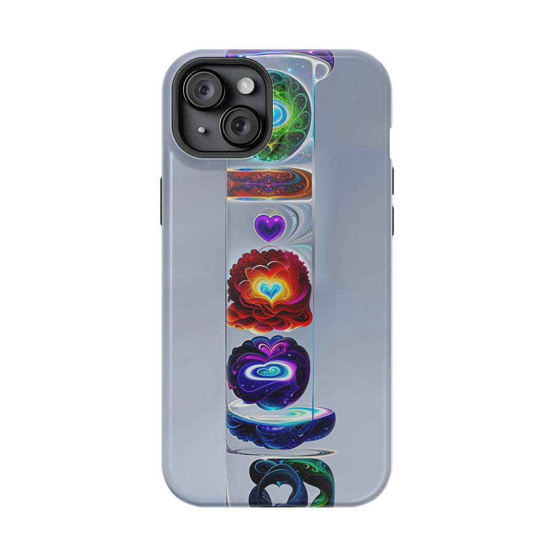 Abstract Chromatic Hearts - MagSafe Tough Case