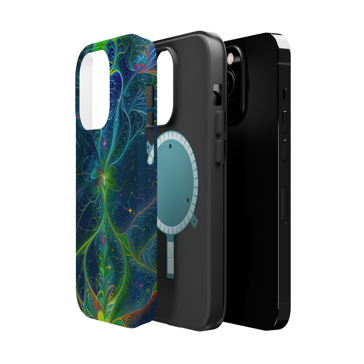 Vibrant Fractal Blossom - MagSafe Tough Case