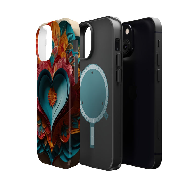 Colorful Heart Blossoms - MagSafe Tough Case