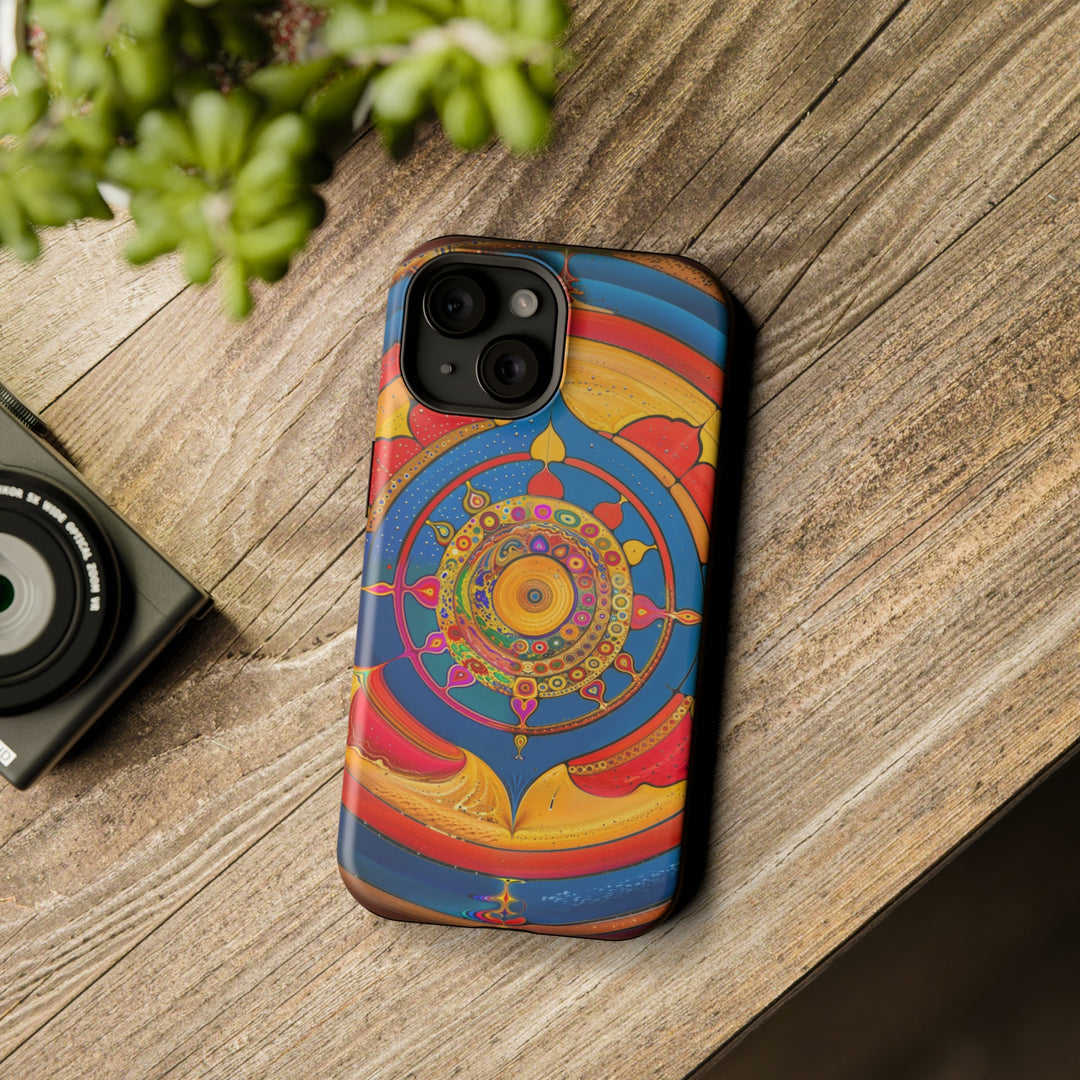 Vibrant Cosmic Spiral - MagSafe Tough Case