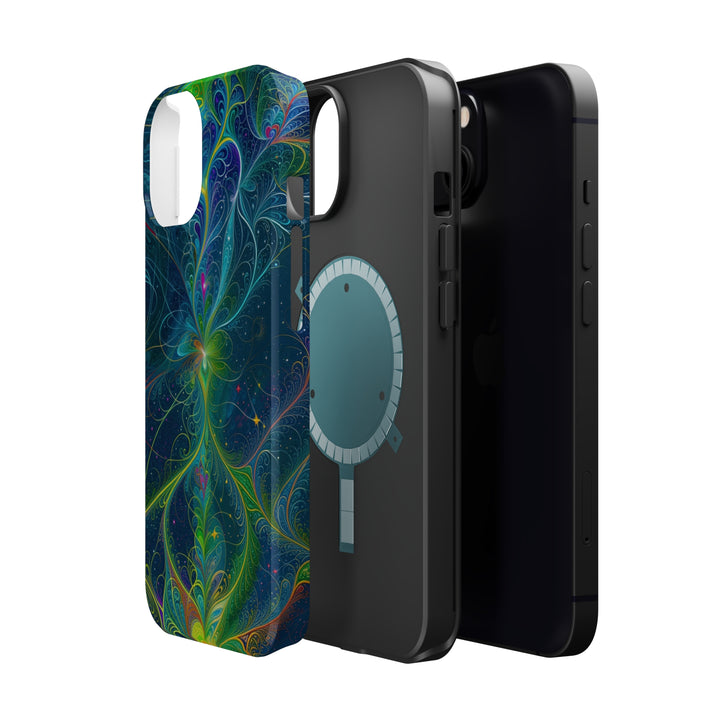 Vibrant Fractal Blossom - MagSafe Tough Case