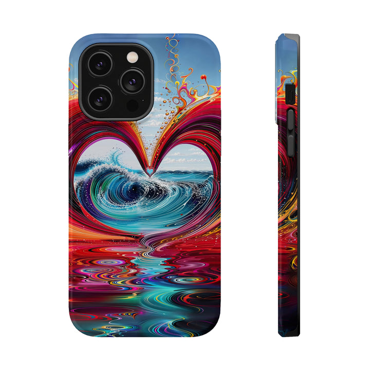 Vibrant Heart Waves - MagSafe Tough Case