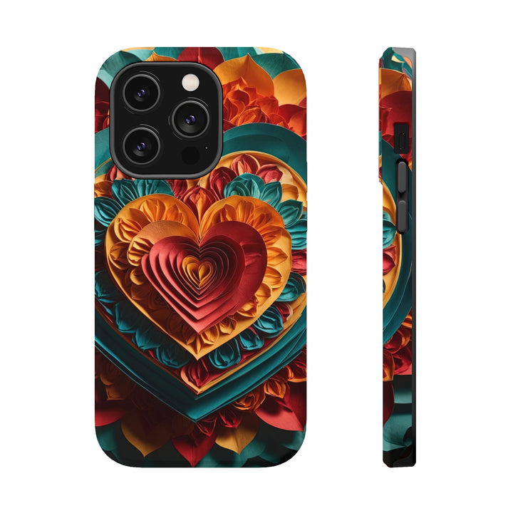 Vibrant Layered Heart - MagSafe Tough Case