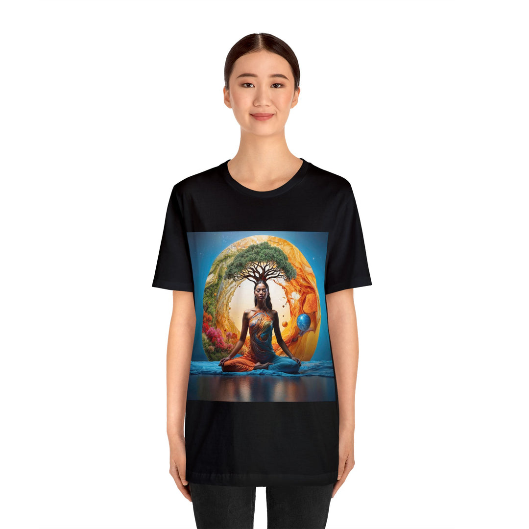 Cosmic Nature Meditation - Unisex Jersey Short Sleeve Tee