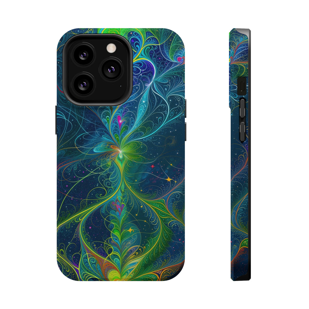 Vibrant Fractal Blossom - MagSafe Tough Case