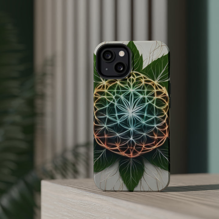 Vibrant Geometric Botanical - MagSafe Tough Case