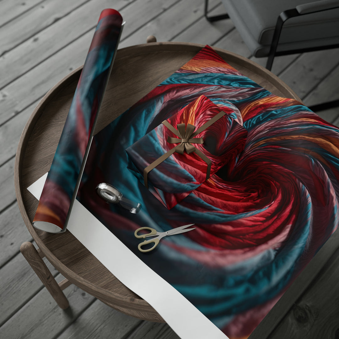 Swirling Color Vortex - Wrapping Paper