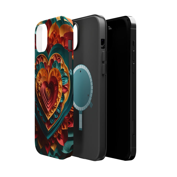 Vibrant Layered Heart - MagSafe Tough Case