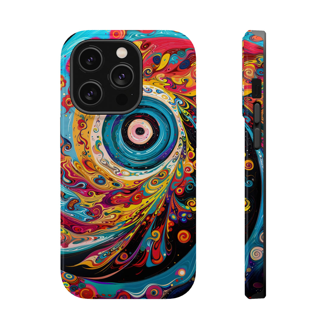 Vibrant Cosmic Swirl - MagSafe Tough Case