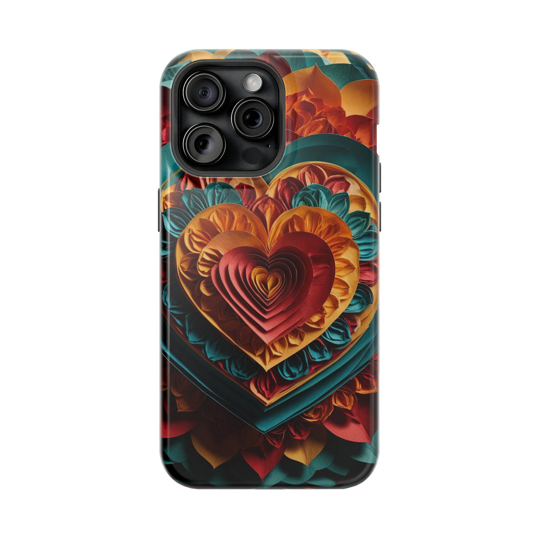 Vibrant Layered Heart - MagSafe Tough Case