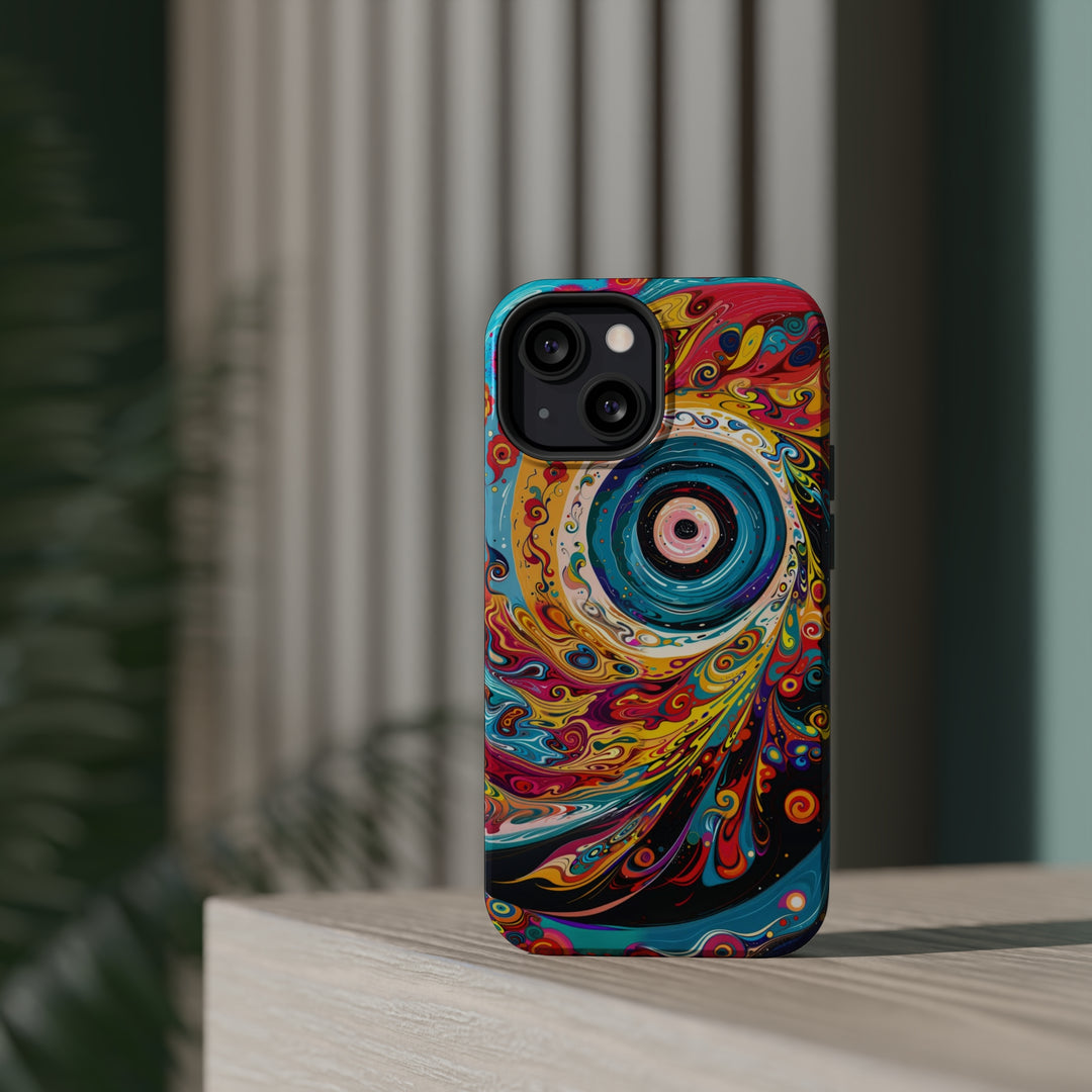 Vibrant Cosmic Swirl - MagSafe Tough Case