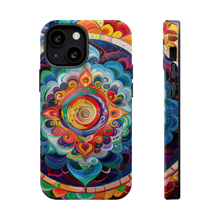 Vibrant Cosmic Mandala - MagSafe Tough Case