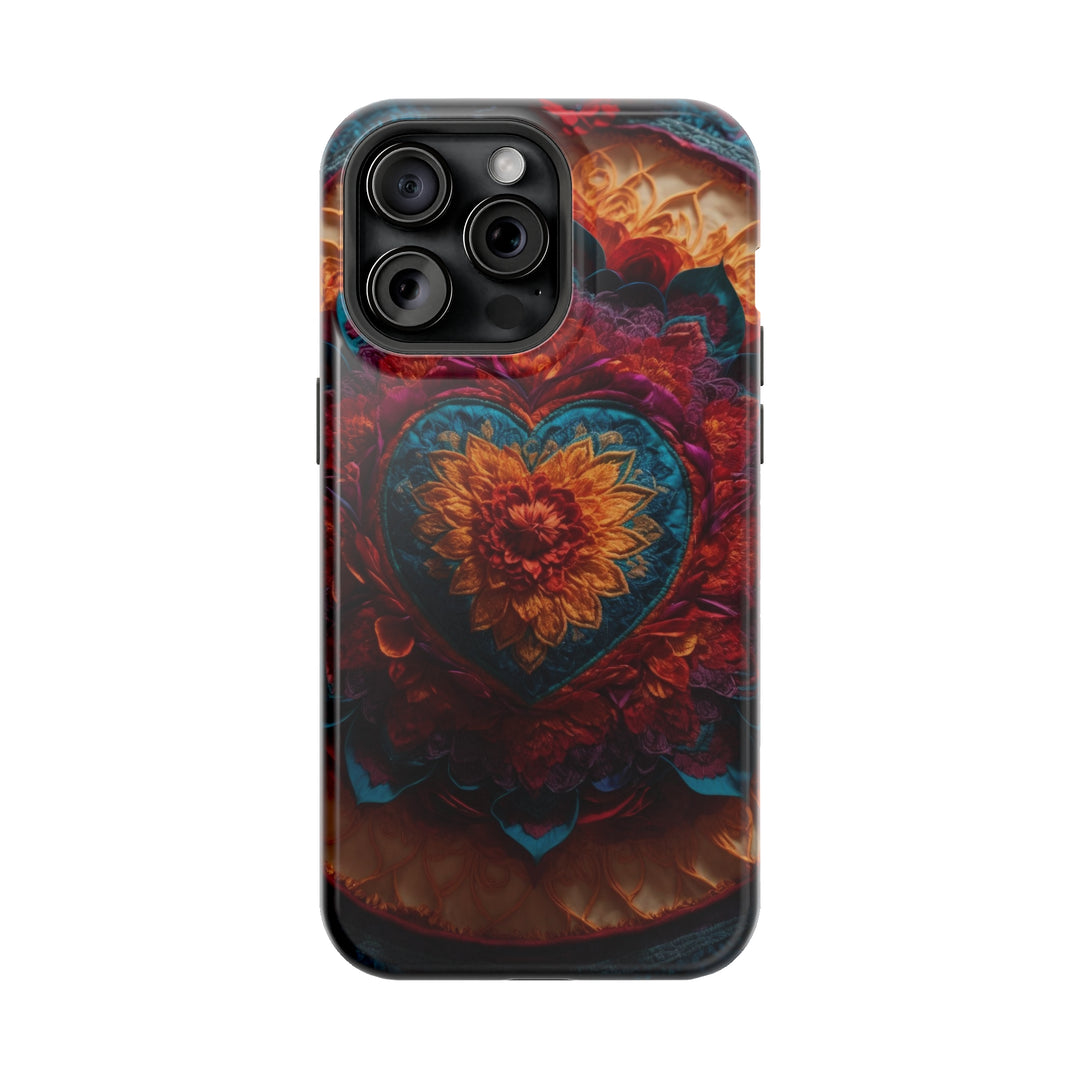 Radiant Floral Mandala - MagSafe Tough Case