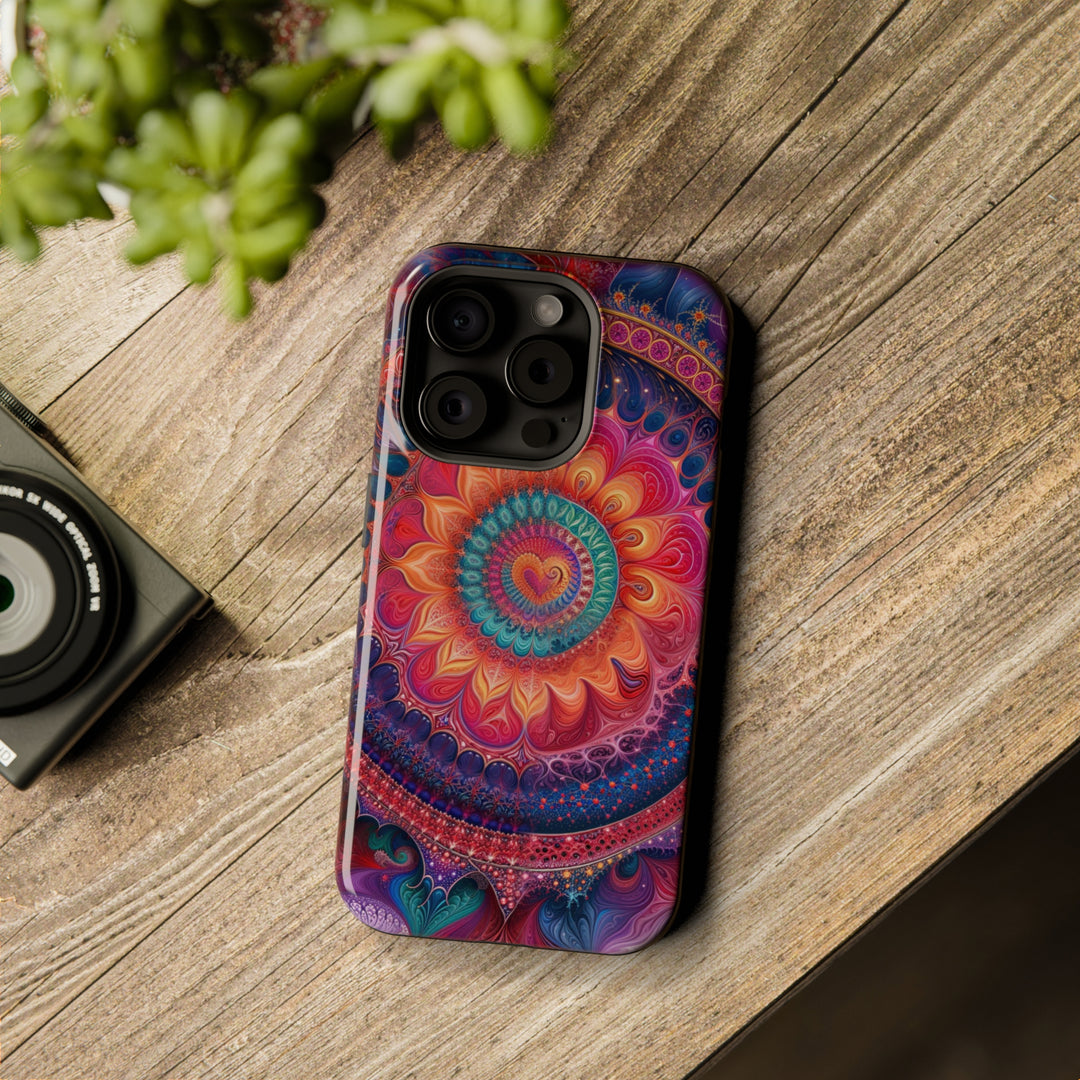 Vibrant Spiral Mandala - MagSafe Tough Case