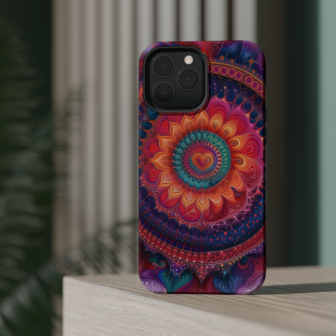 Vibrant Spiral Mandala - MagSafe Tough Case