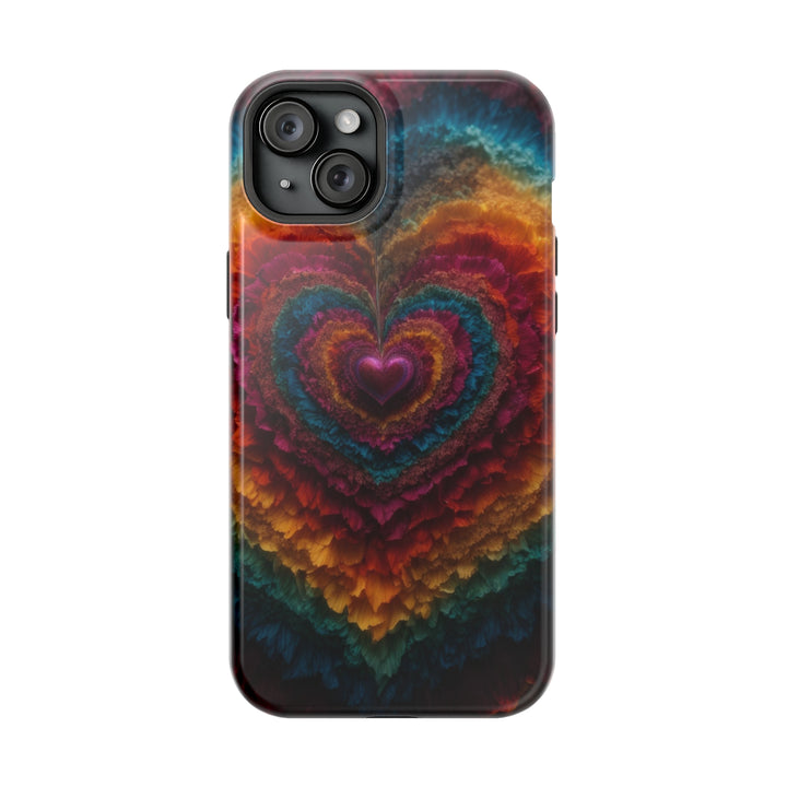 Vibrant Heart Layers - MagSafe Tough Case