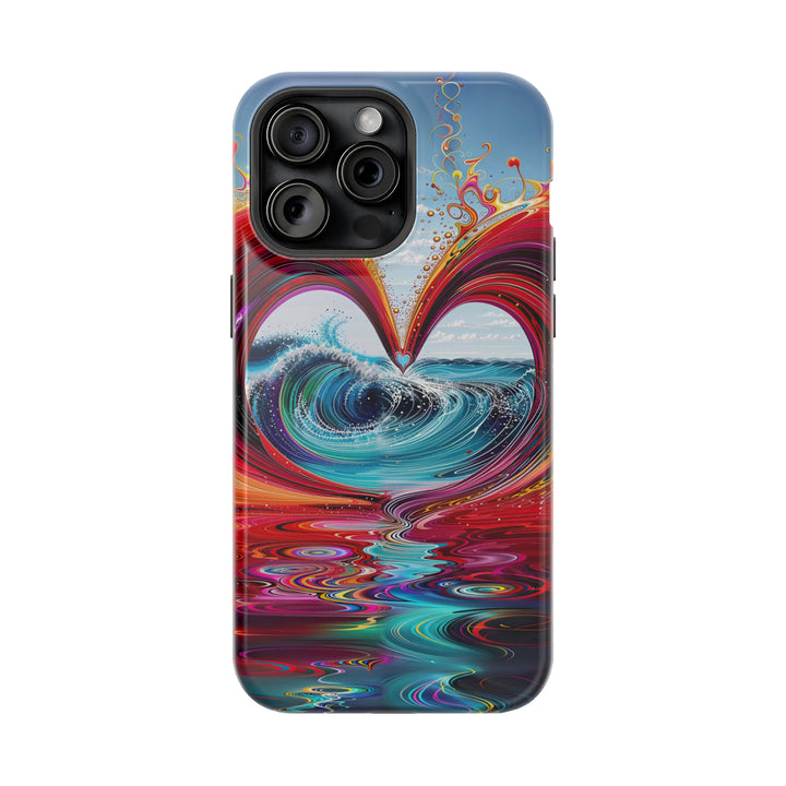 Vibrant Heart Waves - MagSafe Tough Case