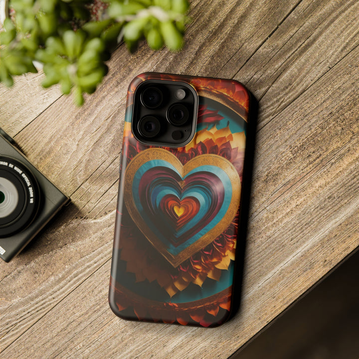 Vibrant Layered Heart - MagSafe Tough Case