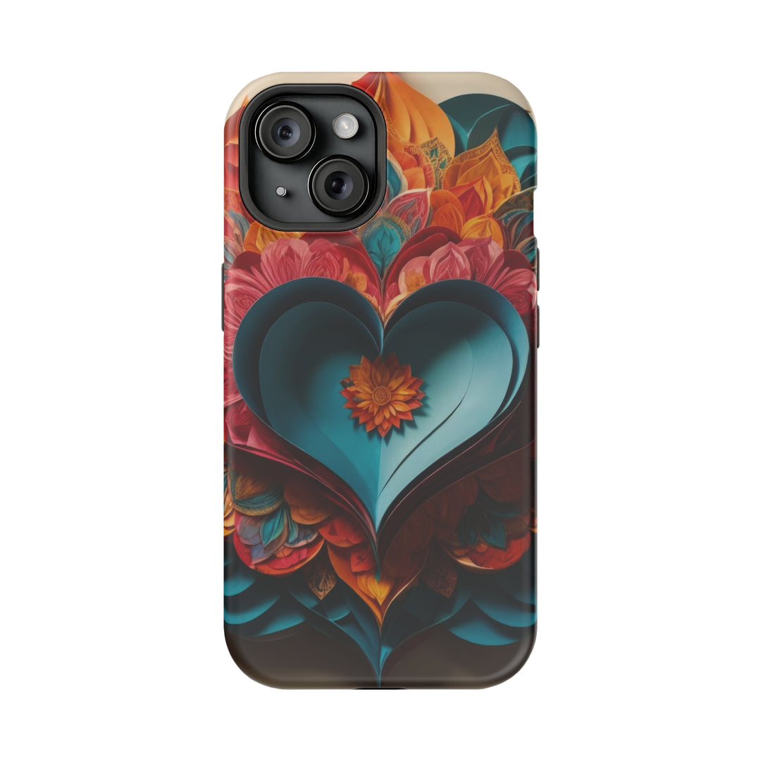 Colorful Heart Blossoms - MagSafe Tough Case