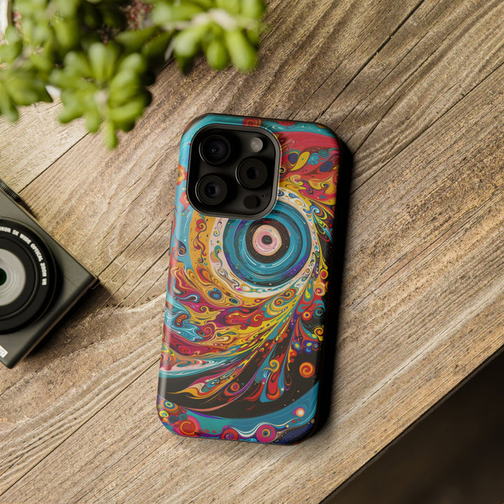 Vibrant Cosmic Swirl - MagSafe Tough Case