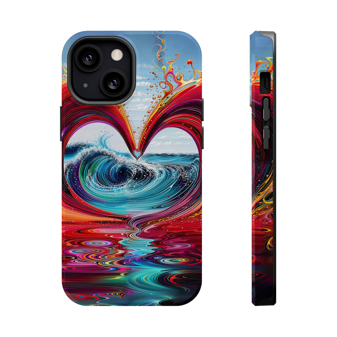 Vibrant Heart Waves - MagSafe Tough Case