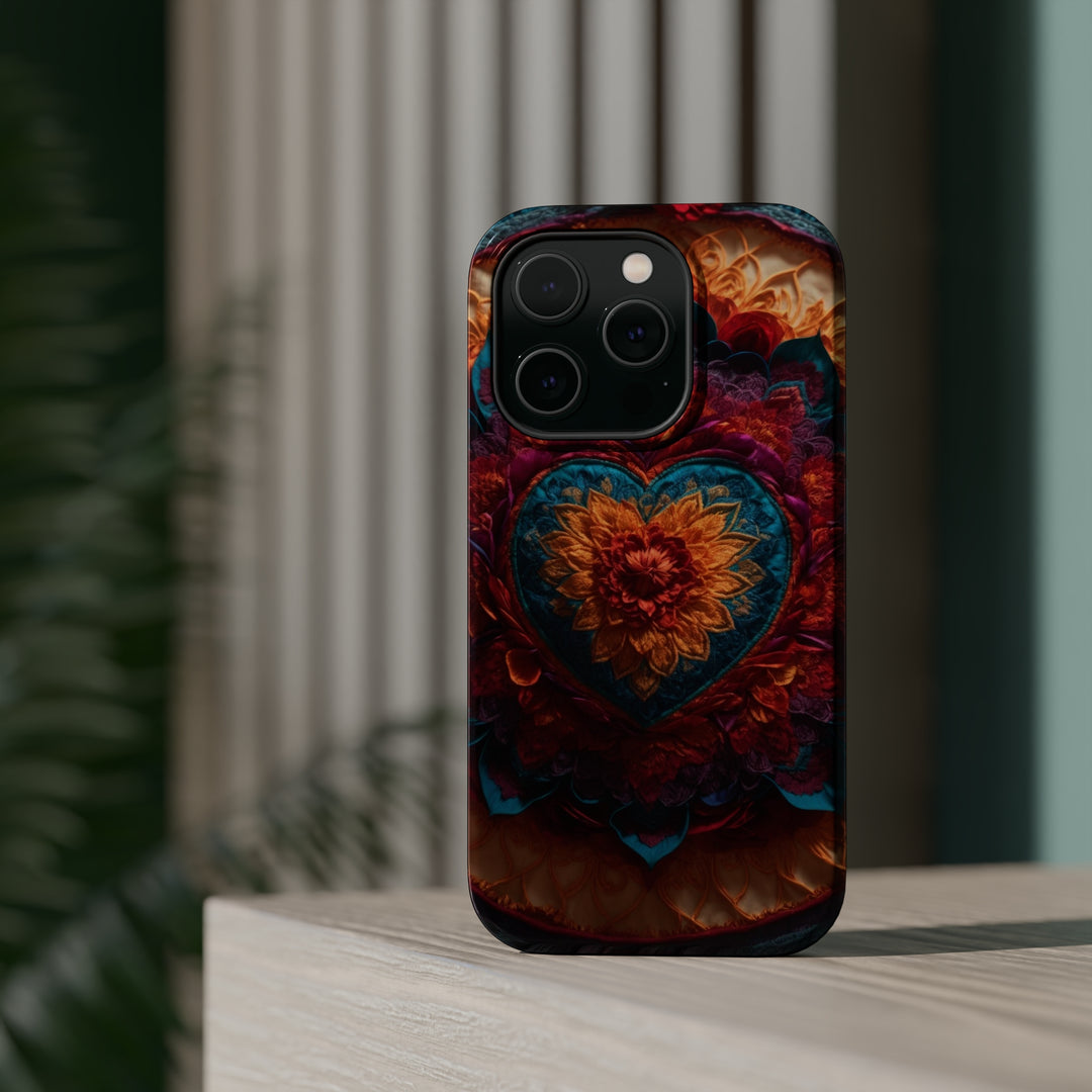 Radiant Floral Mandala - MagSafe Tough Case