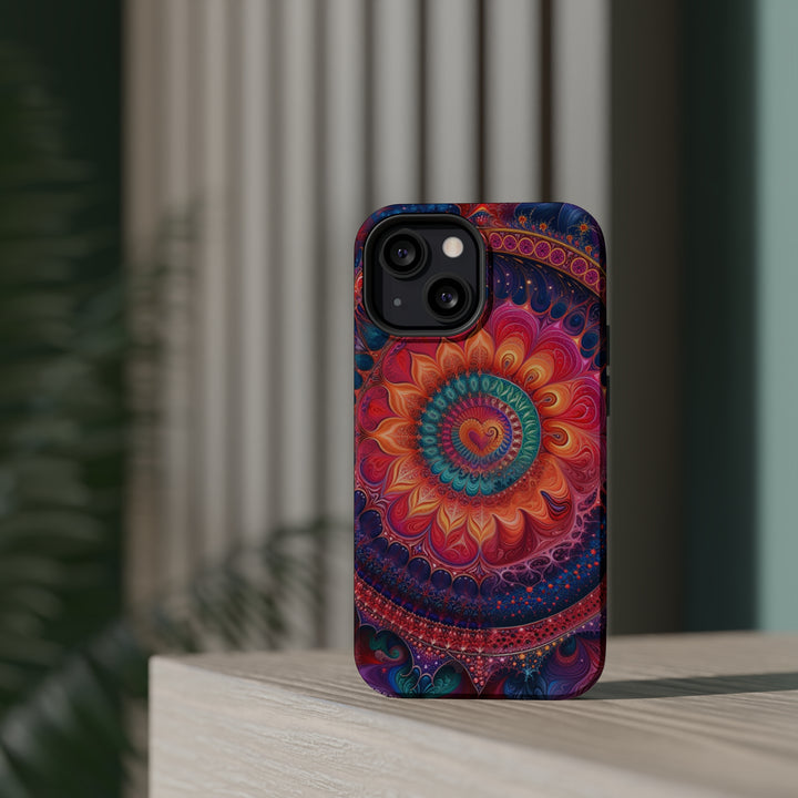 Vibrant Spiral Mandala - MagSafe Tough Case