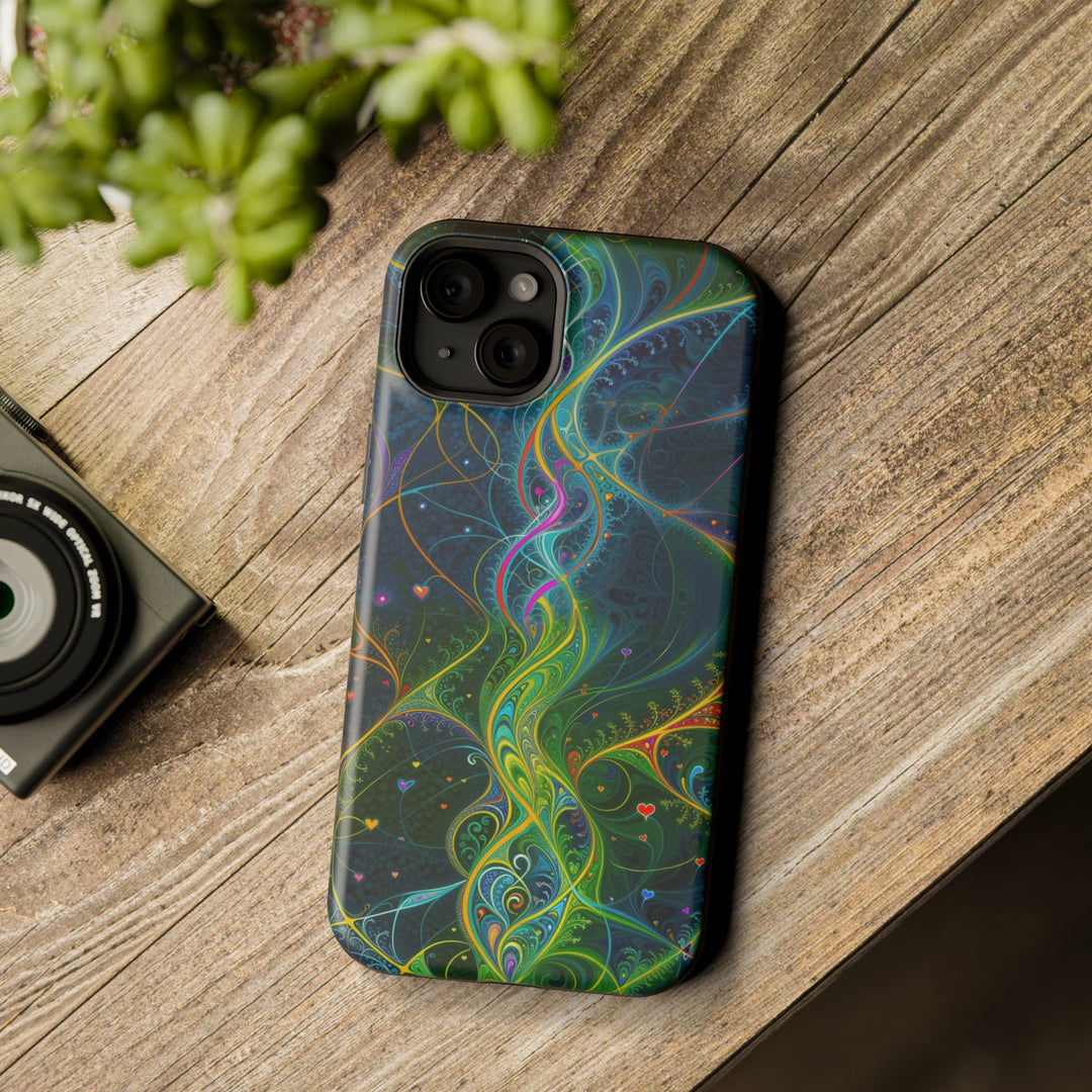 Vibrant Ethereal Swirls - MagSafe Tough Case